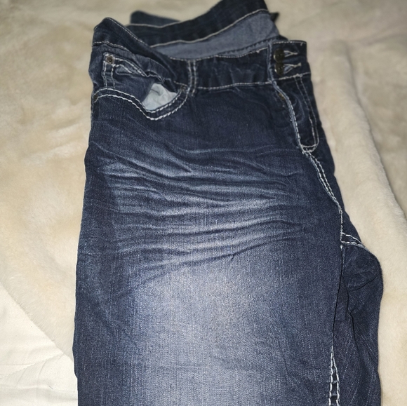 Womens Denim jeans w bell bottom flares - Picture 4 of 6